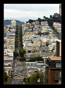 Shot from the middle of Lombard Street